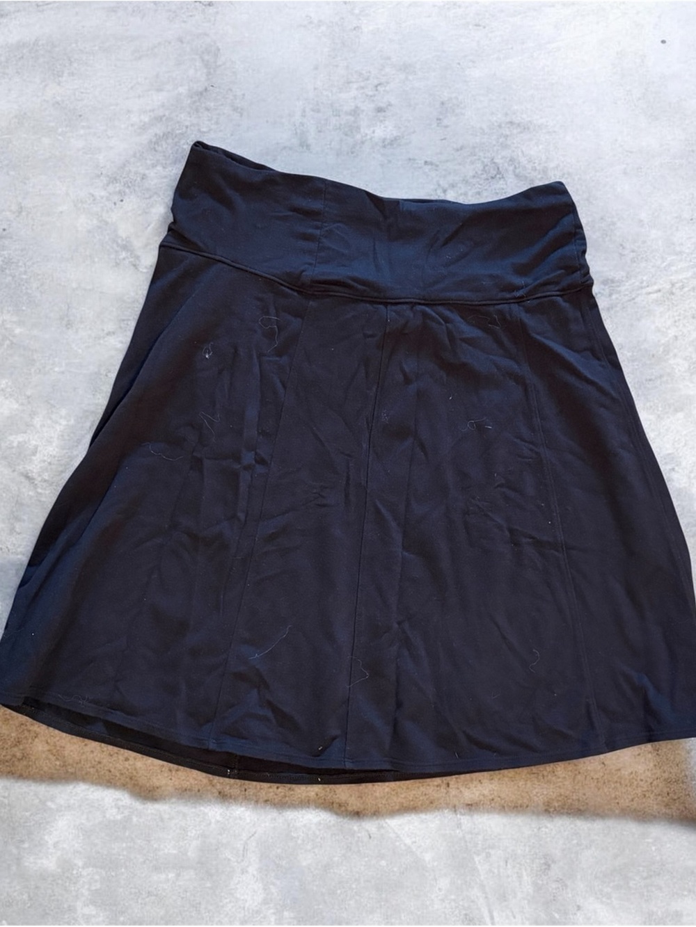 Athleta Black Circle Skirt with Wide Waistband